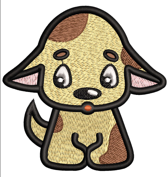Baby Dog Embroidery Design