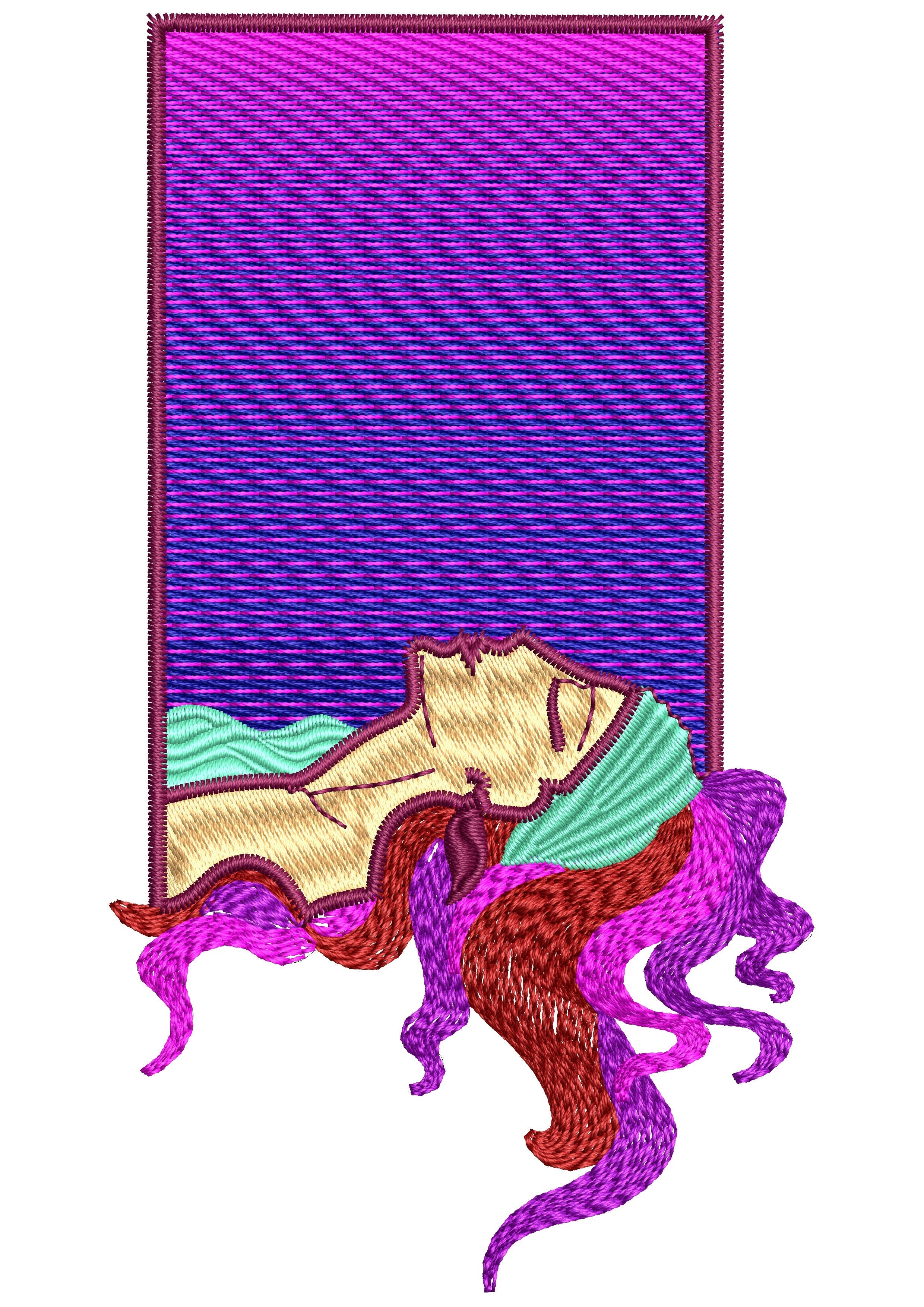 Face Embroidery Design