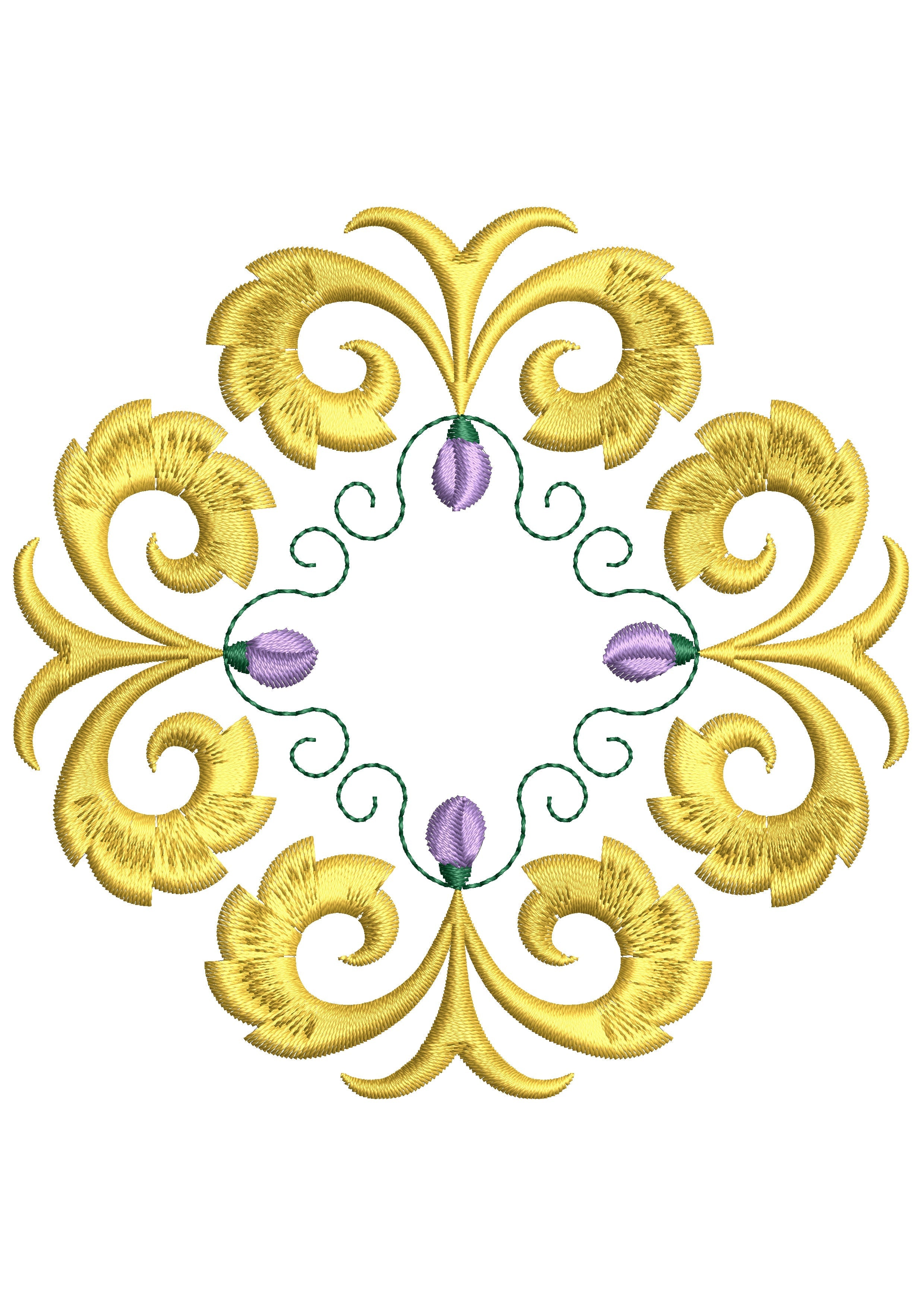 Lace Embroidery Design