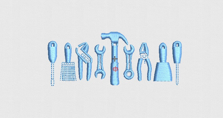 Tools Embroidery Design