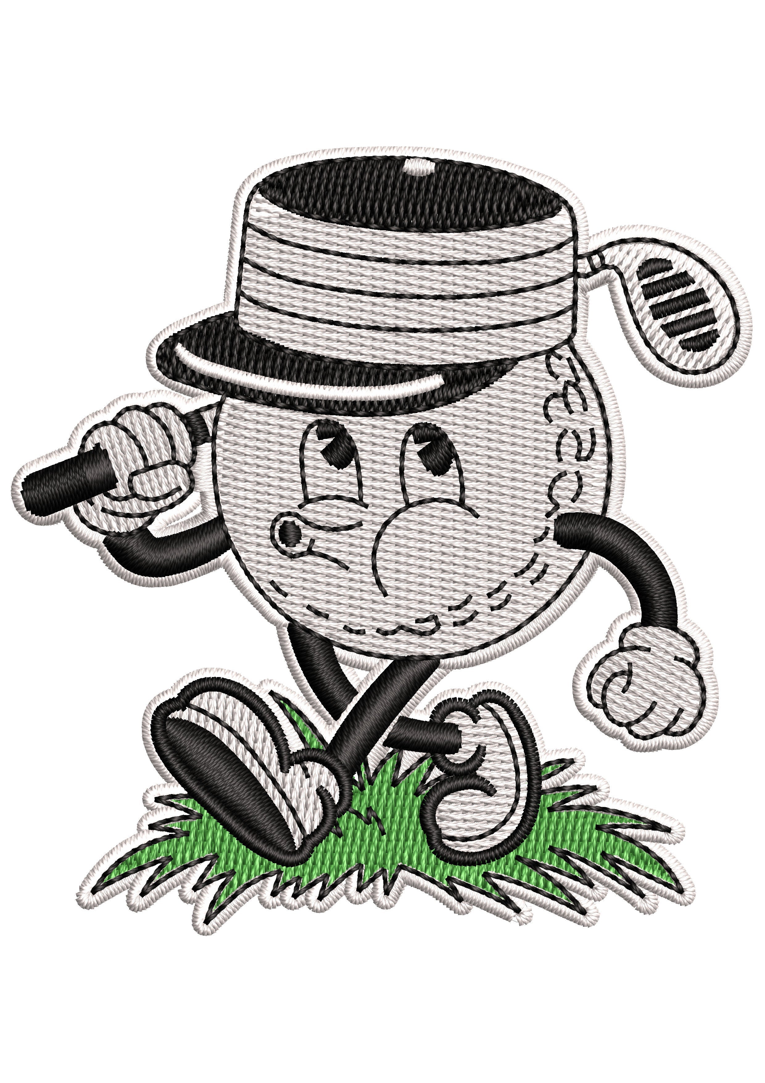 Golf Ball Embroidery Design