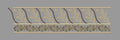 Golden Spray Border Embroidery Design