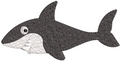 Shark Embroidery Design