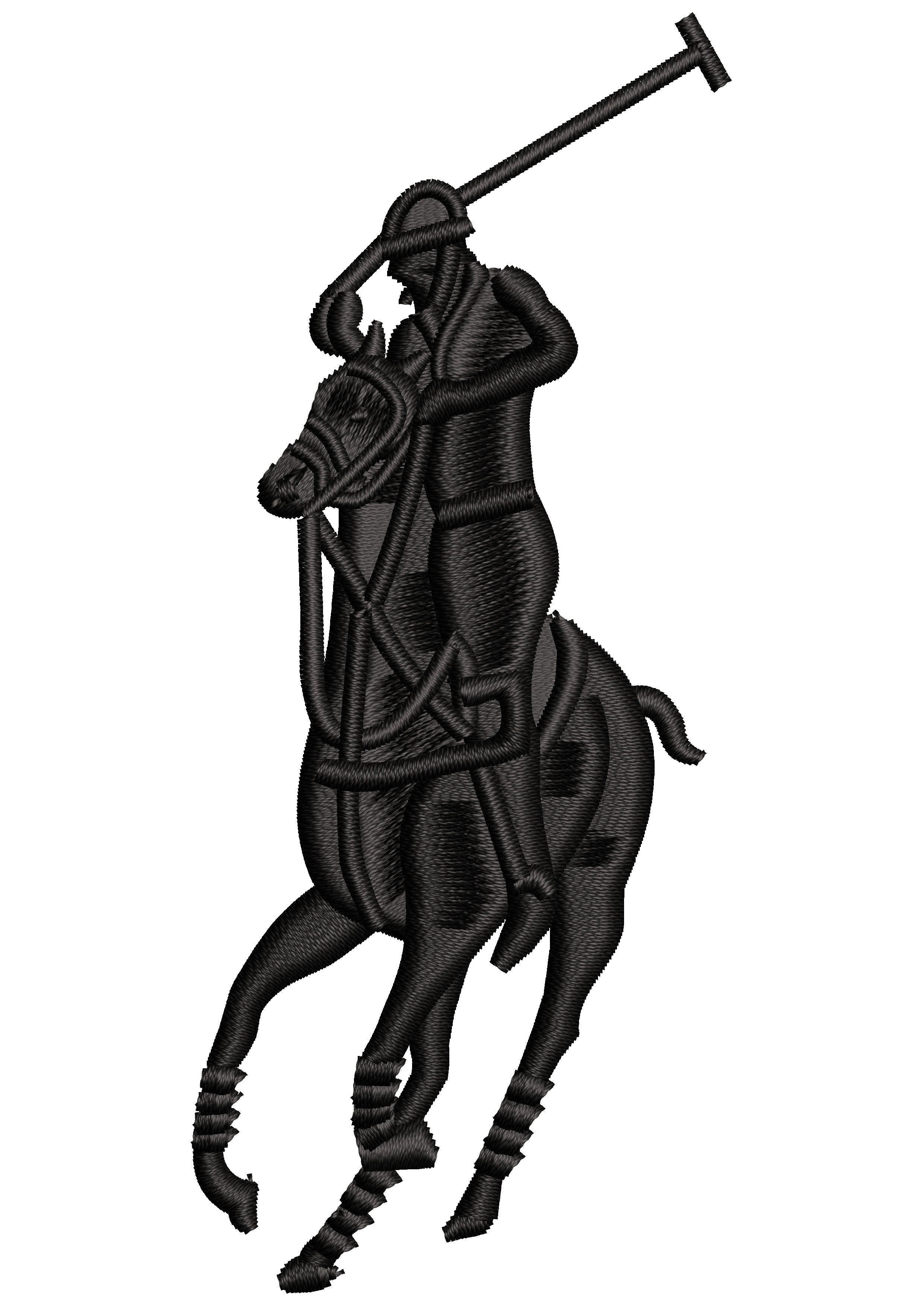 Rider Embroidery Design
