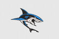 Shark Embroidery Design