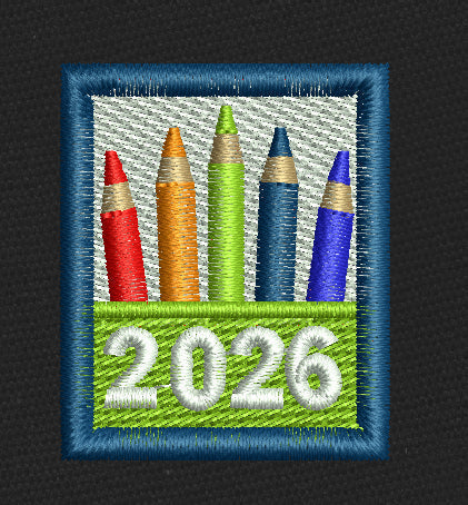 Crayon Box Multi Embroidery Design