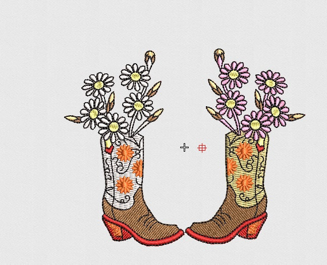 Shoes Embroidery Design