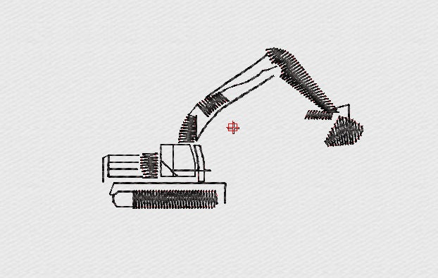 Tractor Embroidery Design