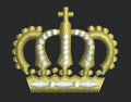 Crown Embroidery Design