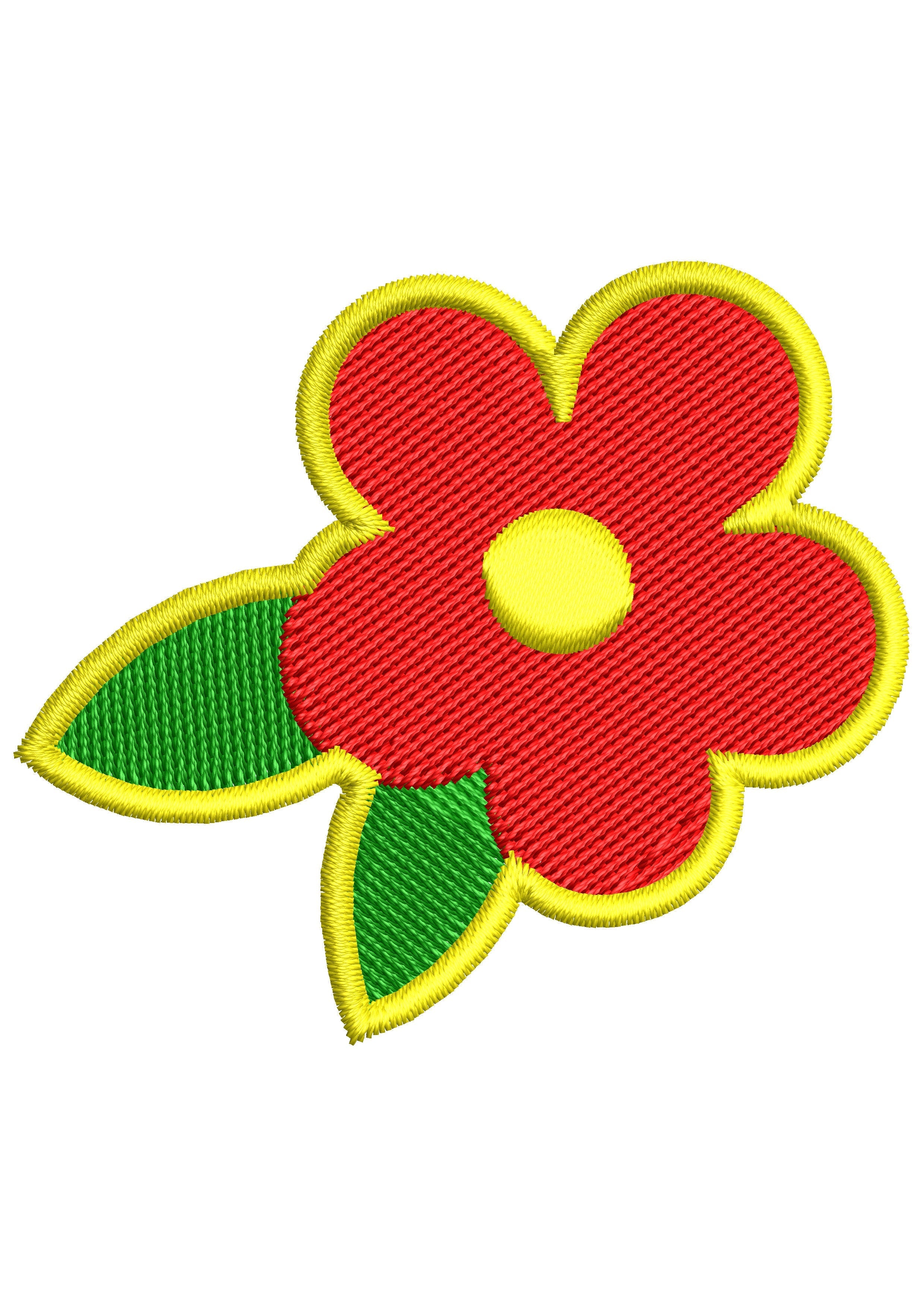Tiny Red Embroidery Design