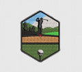 Golf Embroidery Design