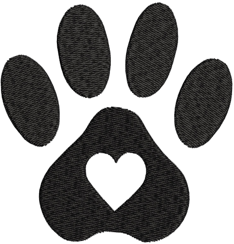 Paw Embroidery Design