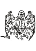 The Witch Embroidery Design