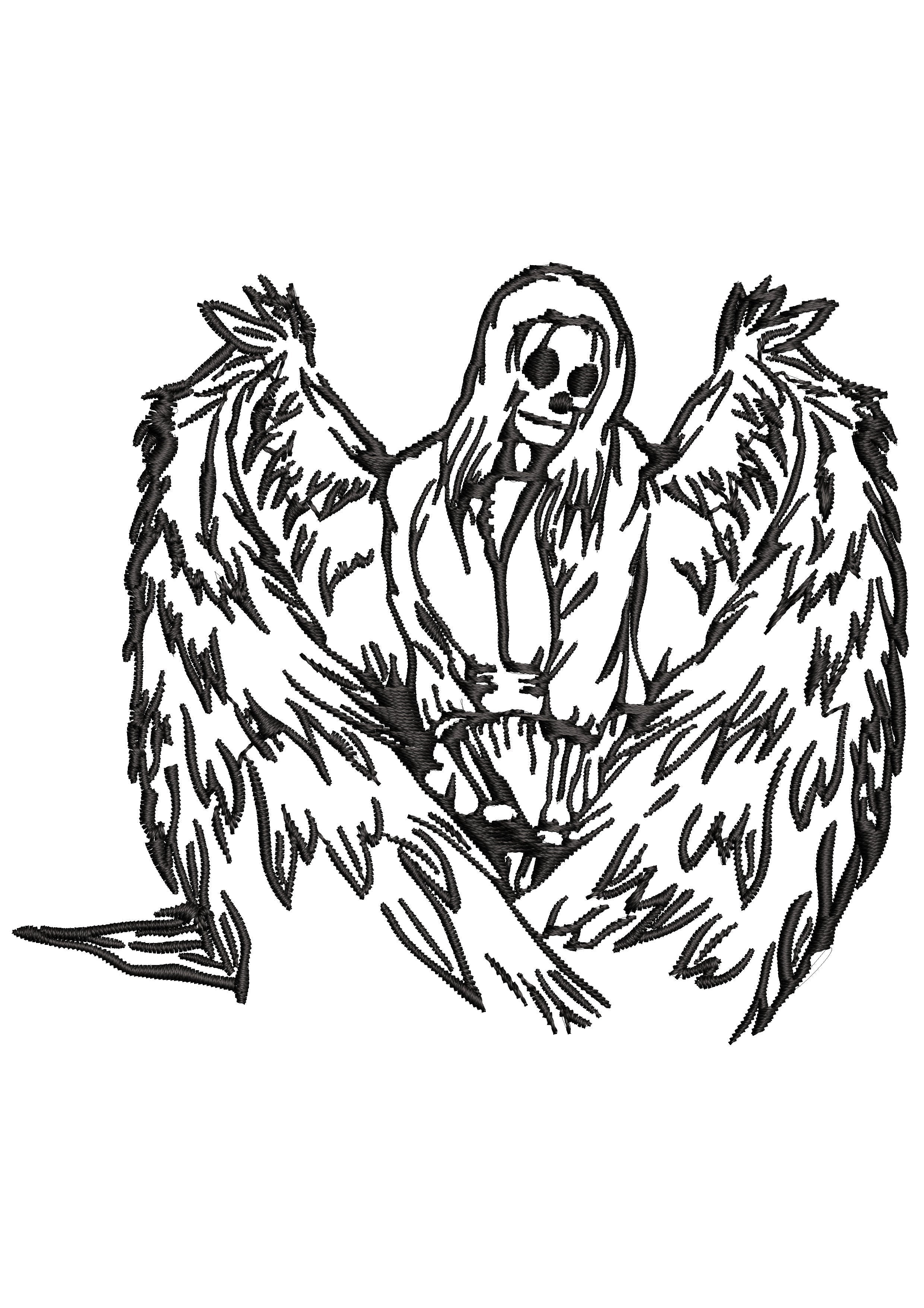 The Witch Embroidery Design