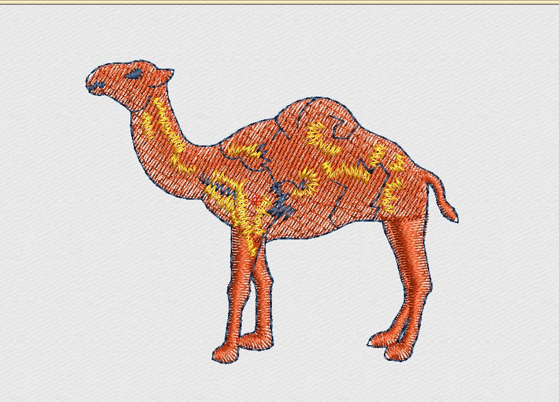 Camel Embroidery Design