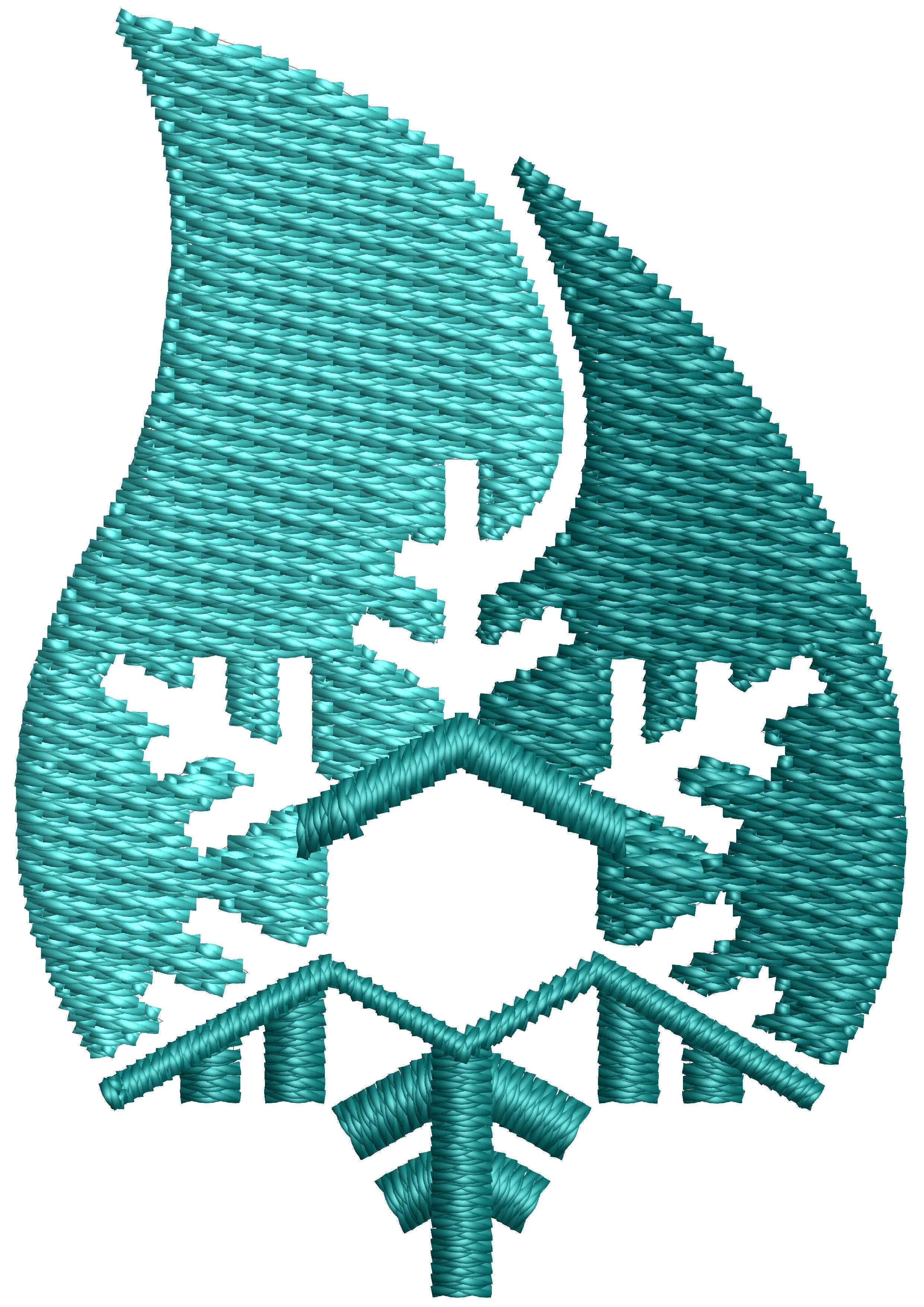 Forest House Embroidery Design