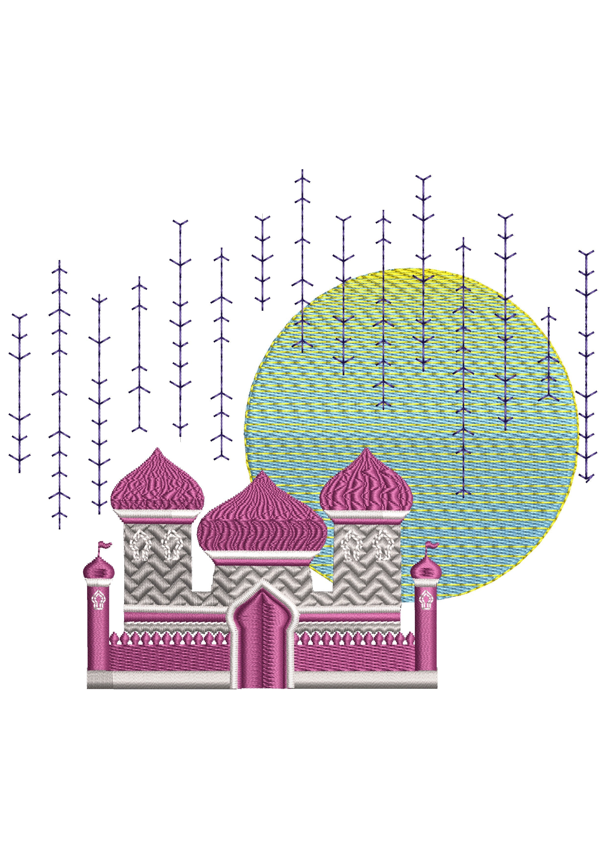 Sequin Arabic Embroidery Design