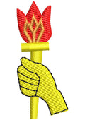 Flame Hand Embroidery Design