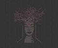 Lady Embroidery Design