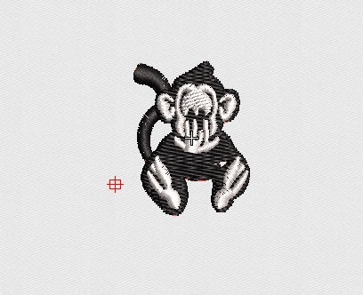 Monkey Embroidery Design