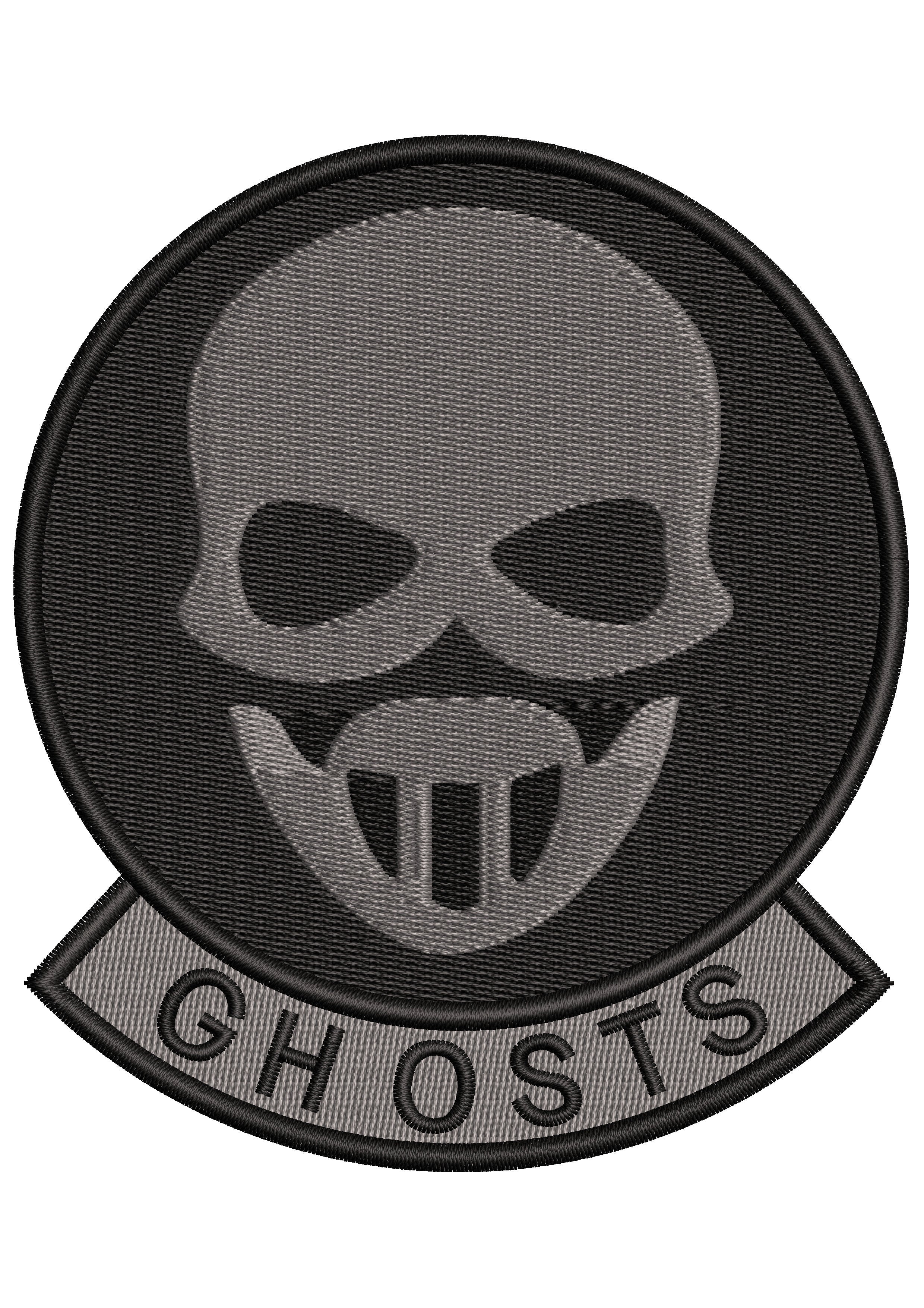 Ghost Embroidery Design
