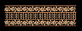 Floral Lattice Ornate Botanical Border Embroidery Design