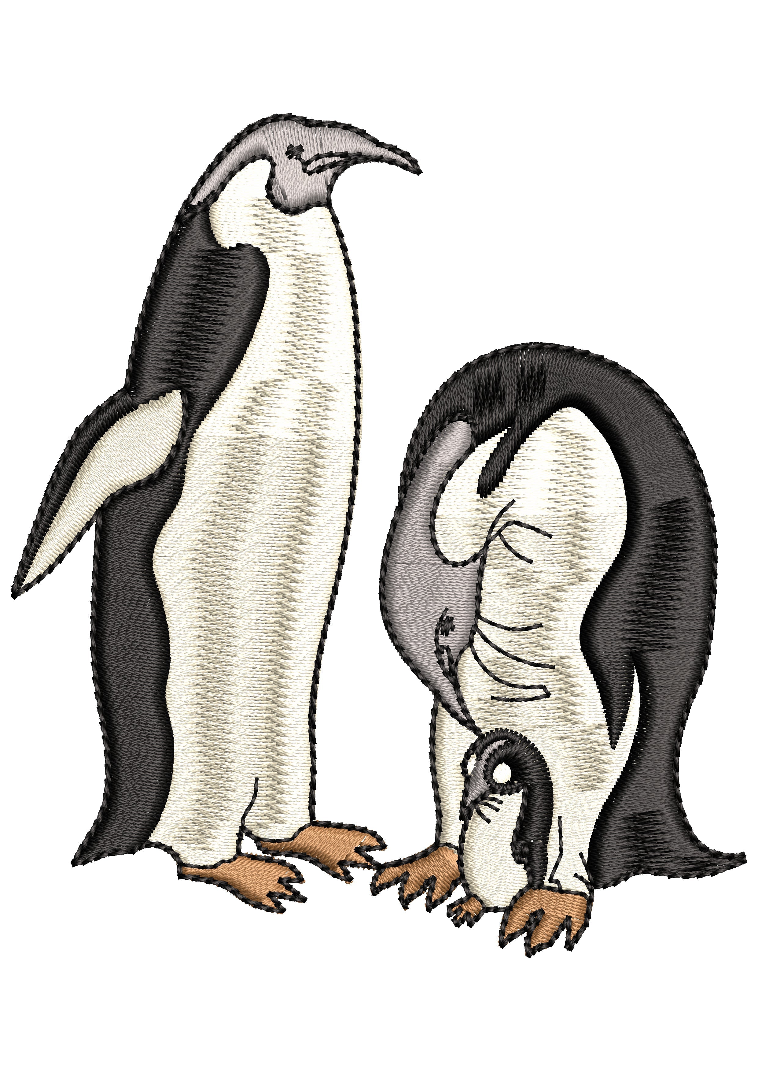 Penguin Embroidery Design