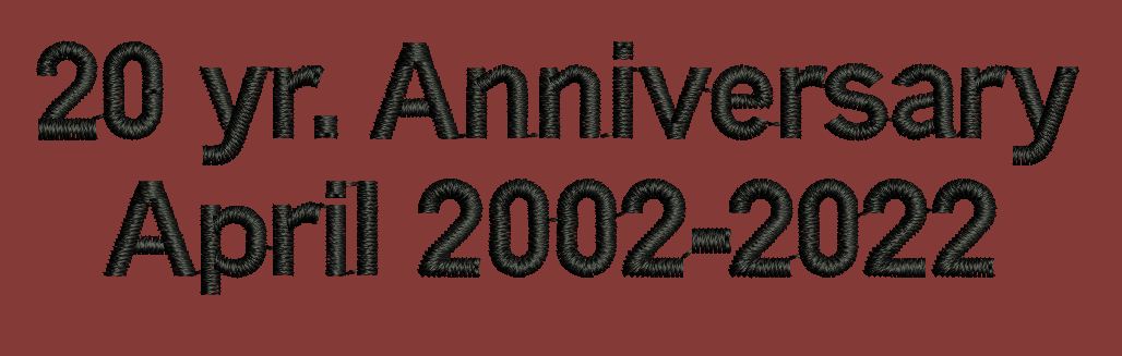 Anniversary Embroidery Design