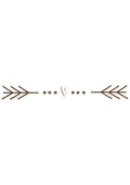 Heart Arrow Line Embroidery Design
