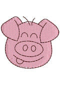 Pig Embroidery Design