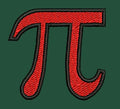 Pi Embroidery Design