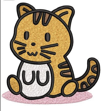 Cat Embroidery Design