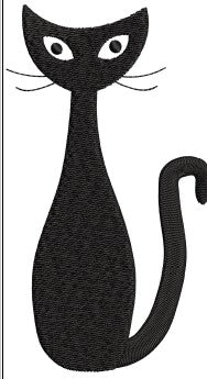 Cat Embroidery Design