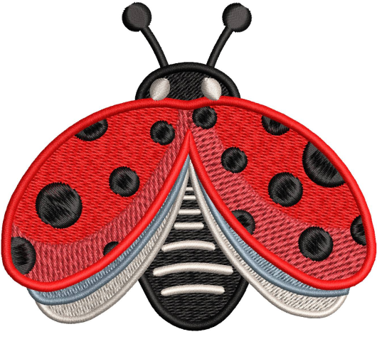 Ladybird Embroidery Design