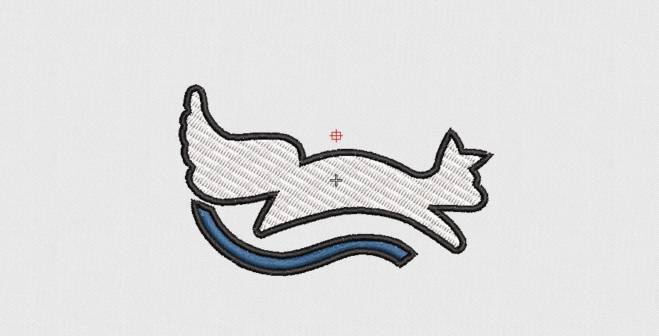 Tail Embroidery Design