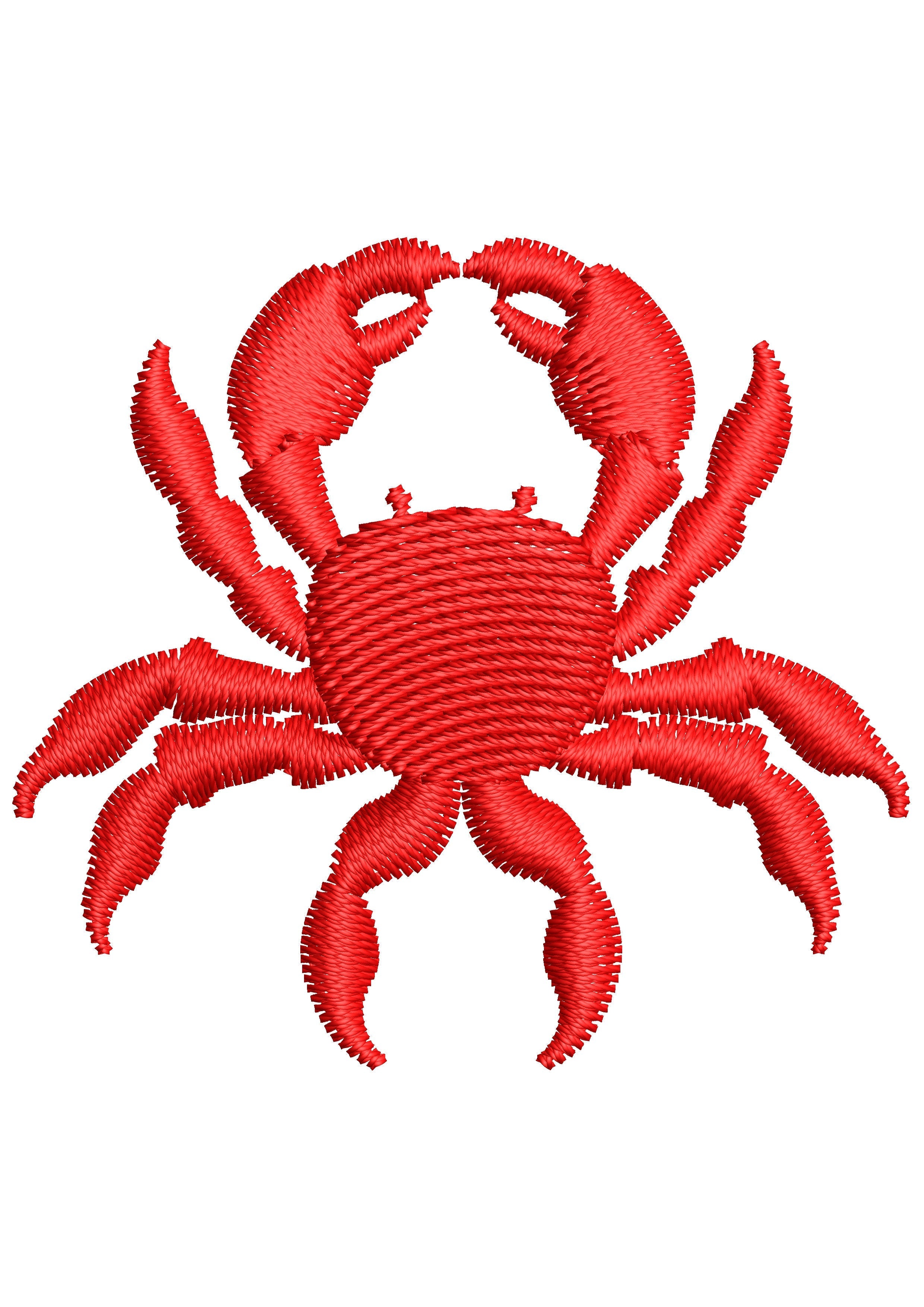 Crab Embroidery Design