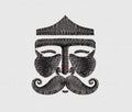 Mask Embroidery Design