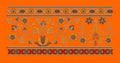 Scrolling Vine Bouquet Border Embroidery Design