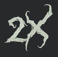 Fractured Alphanumeric Glyph Embroidery Design