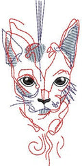 Cat Embroidery Design