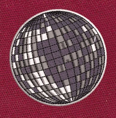 Disco Light Embroidery Design