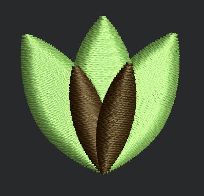 Bud Embroidery Design