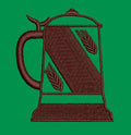 Beer Stein Decorative Motif Embroidery Design