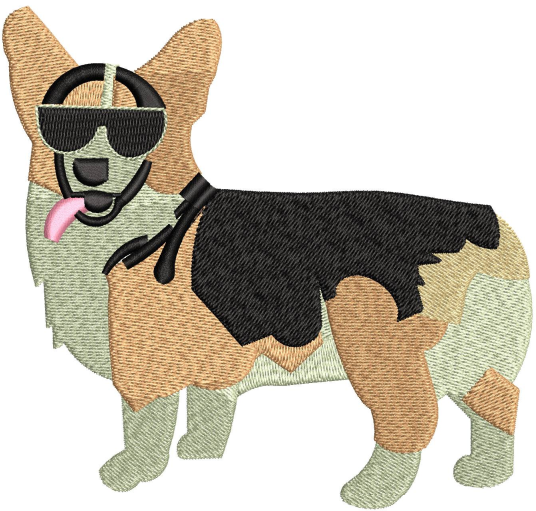 Dog Embroidery Design