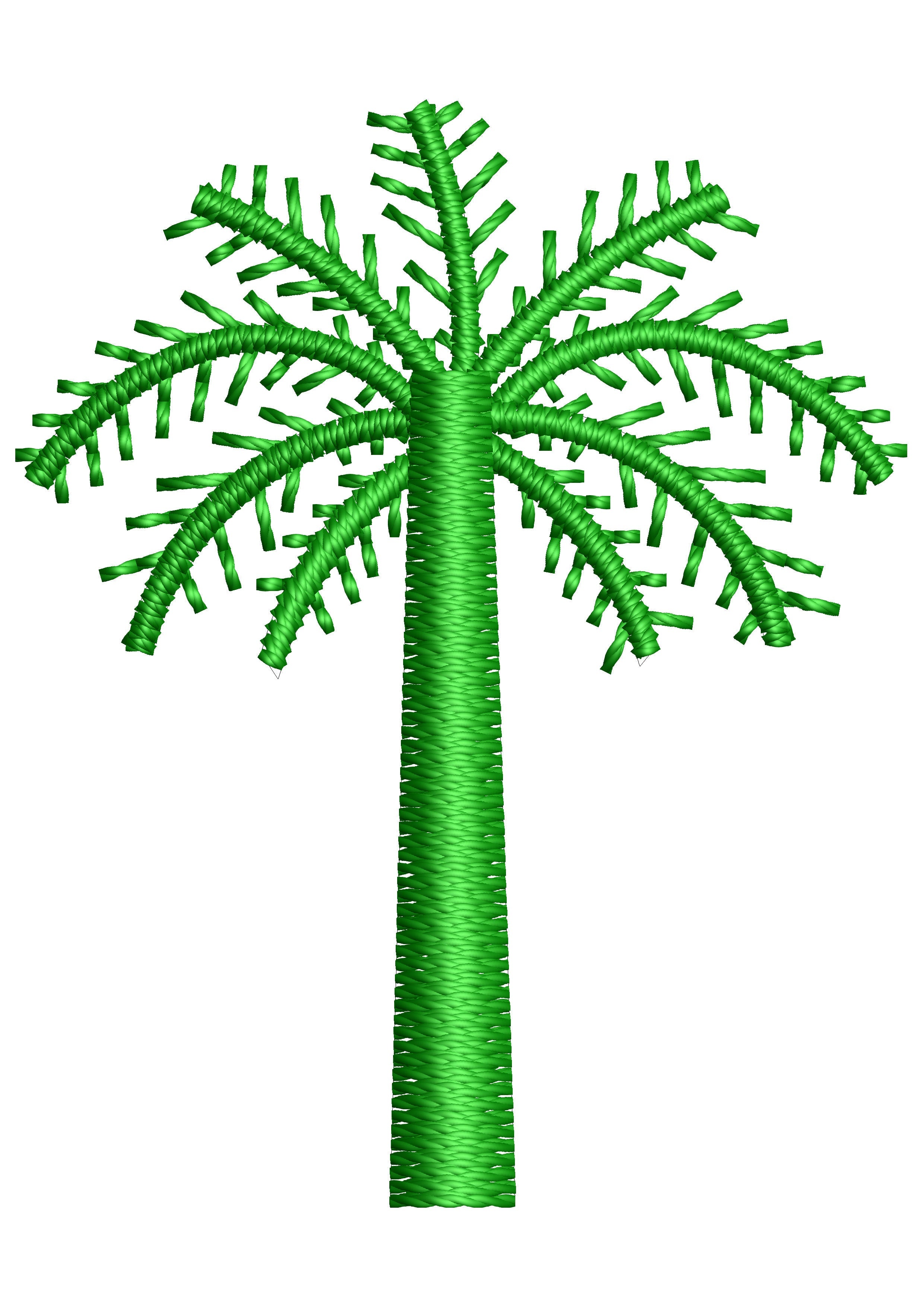 Dates Tree Embroidery Design