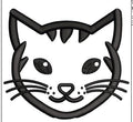 Cat Face Embroidery Design