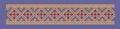 Diamond Lattice Ornamental Geometric Border Embroidery Design