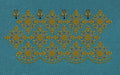Floral Jacquard Woven Golden Embroidery Design