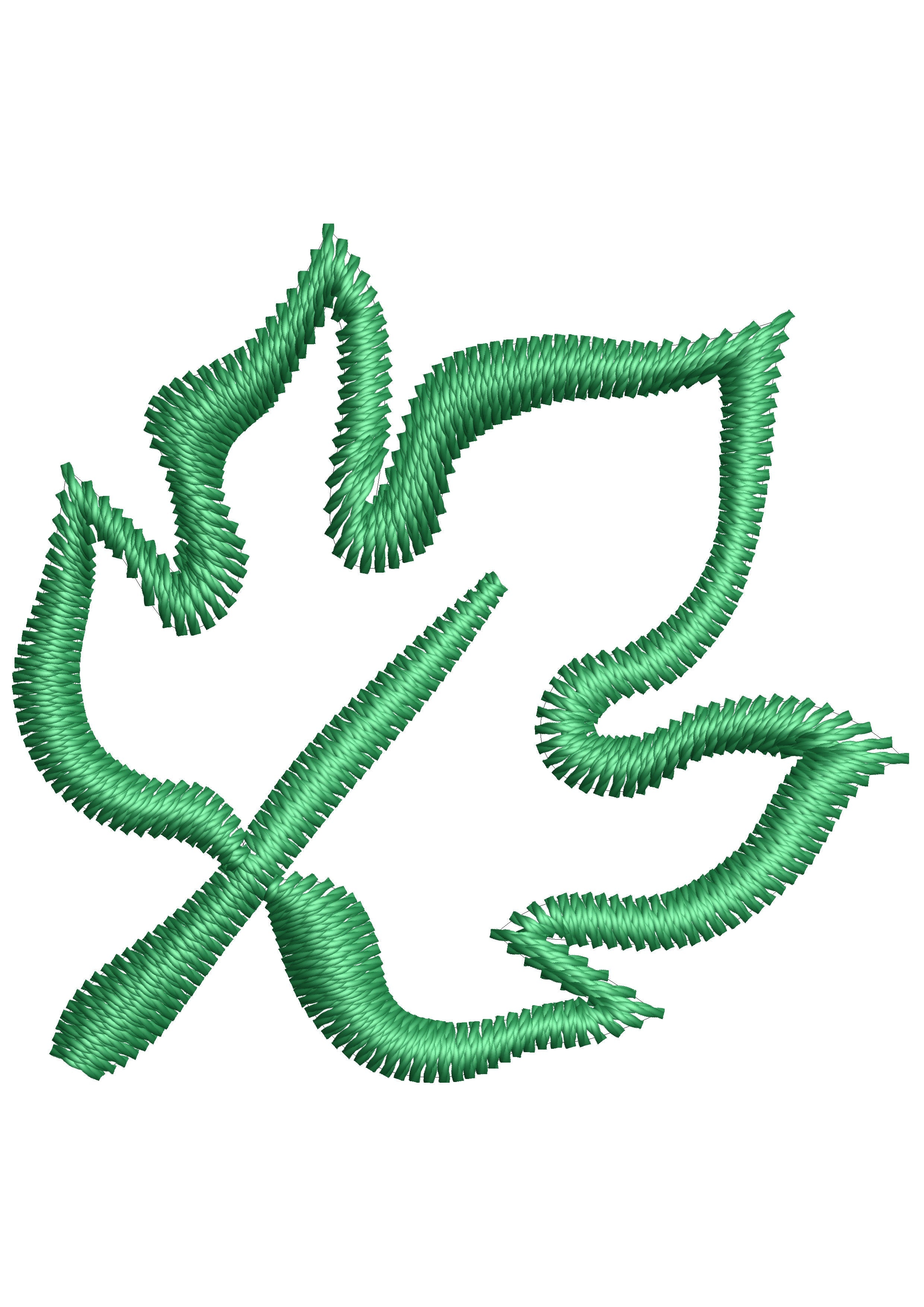 Leaf Embroidery Design