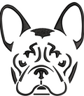 Dog Face Embroidery Design